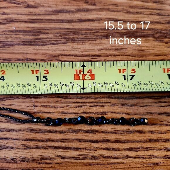 WHBM Faceted Stone and Beaded Necklace COCKTAIL HOUR CHIC - Picture 4 of 8